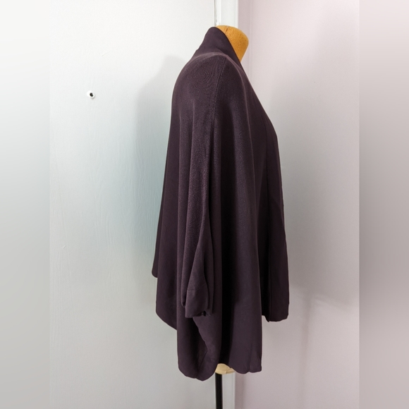 Eileen Fisher Brown Short Sleeve Cardigan size Small - Picture 3 of 9